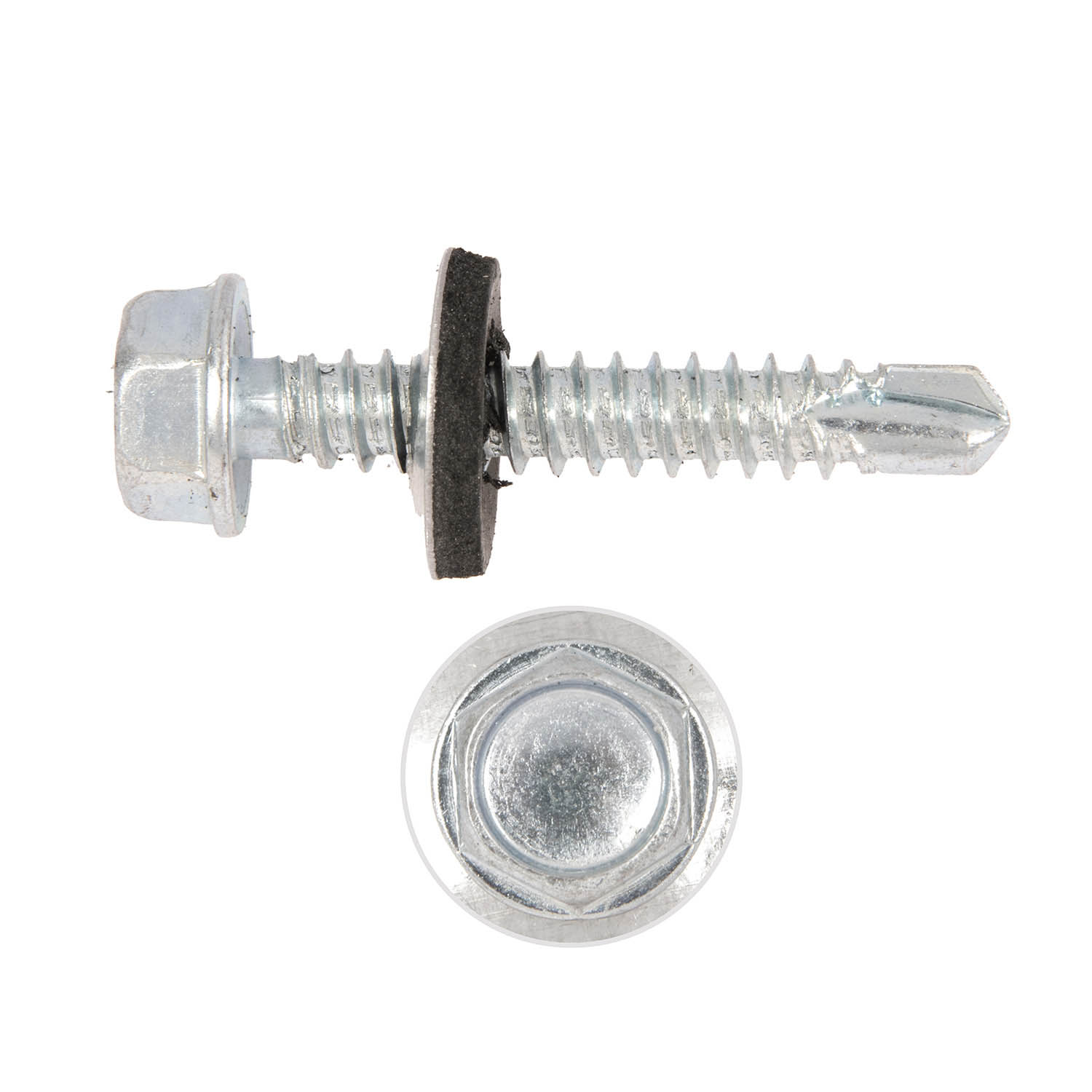 Саморезы кровельные BROZEX 6,3*38 цинк (10кг) промтара *10