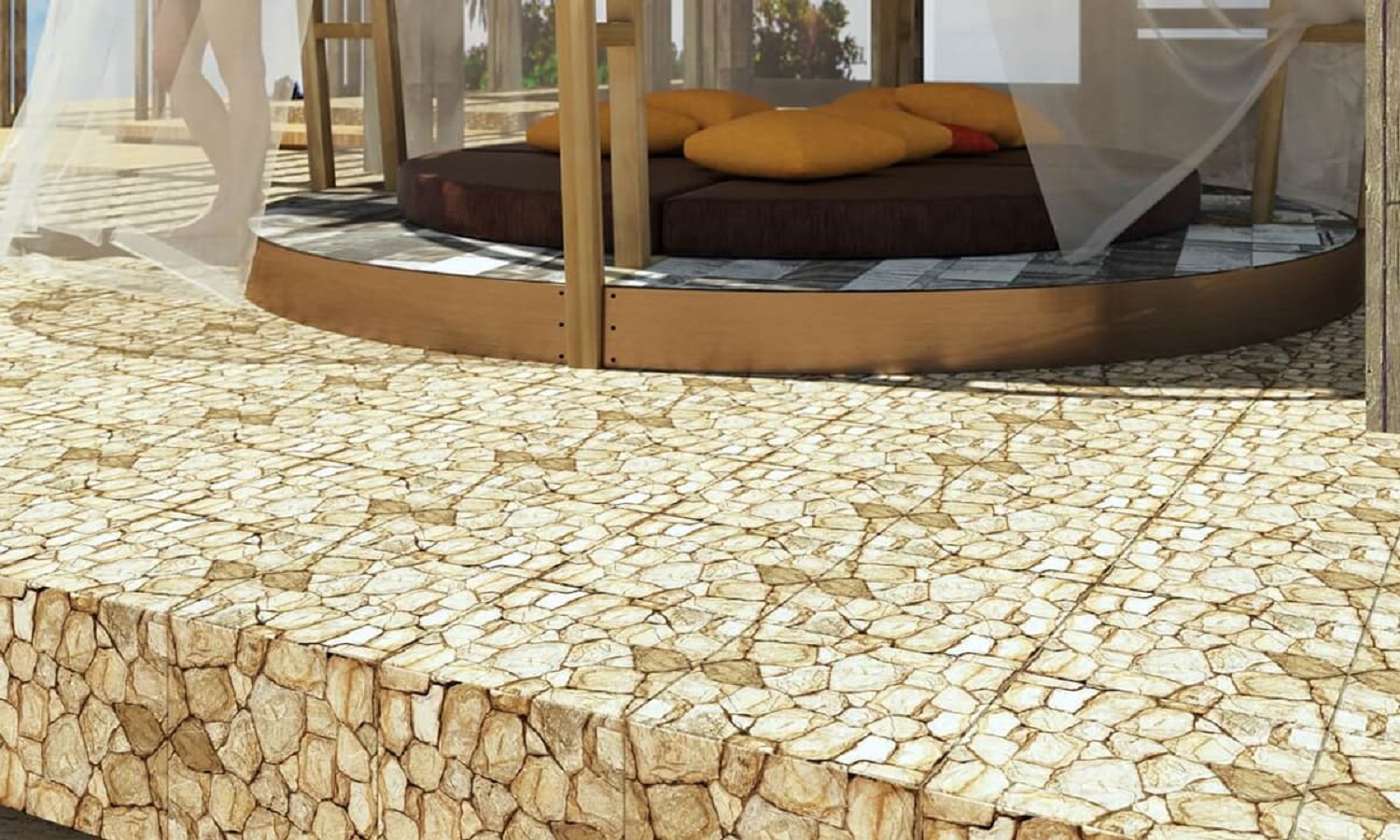 Керамогранит 1.2 м² Березакерамика Эверест, 293x293x8 мм, глазурованный, бежевый