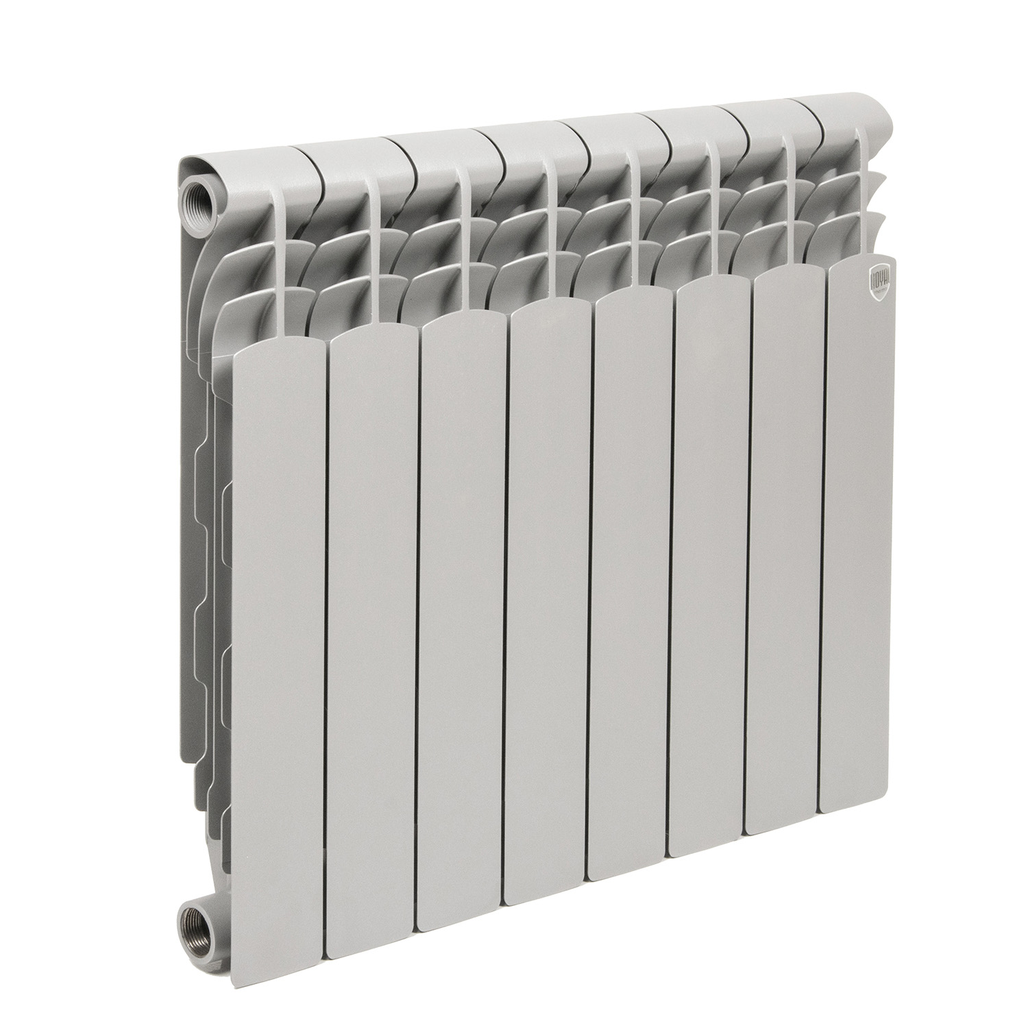 Радиатор биметаллический 8 секций Royal Thermo Revolution, 500 мм, серый Радиатор биметаллический 8 секций Royal Thermo Revolution, 500 мм, серый