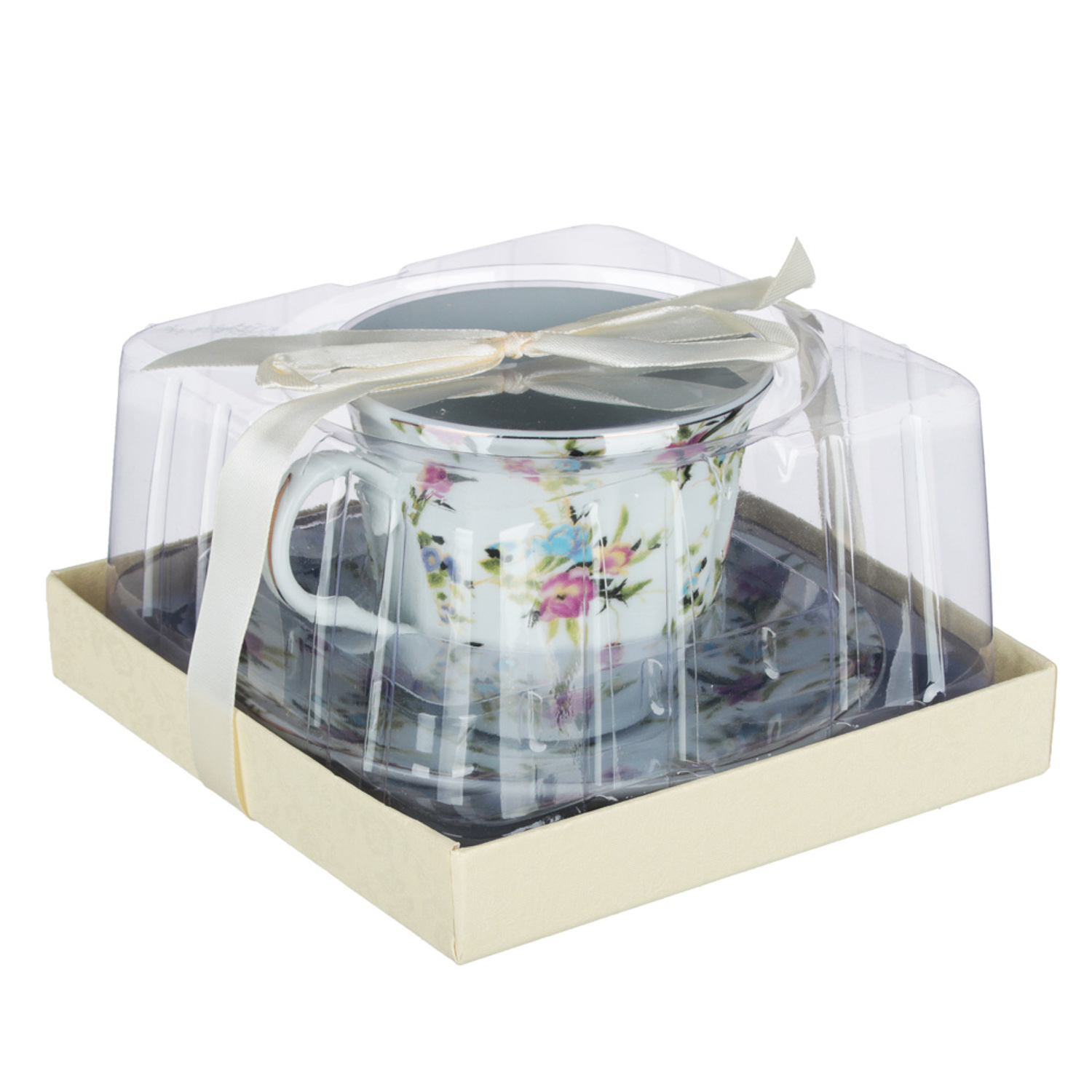 Весенний аромат Набор чайный 2 пр., 220мл, 14см, фарфор, 4 дизайна