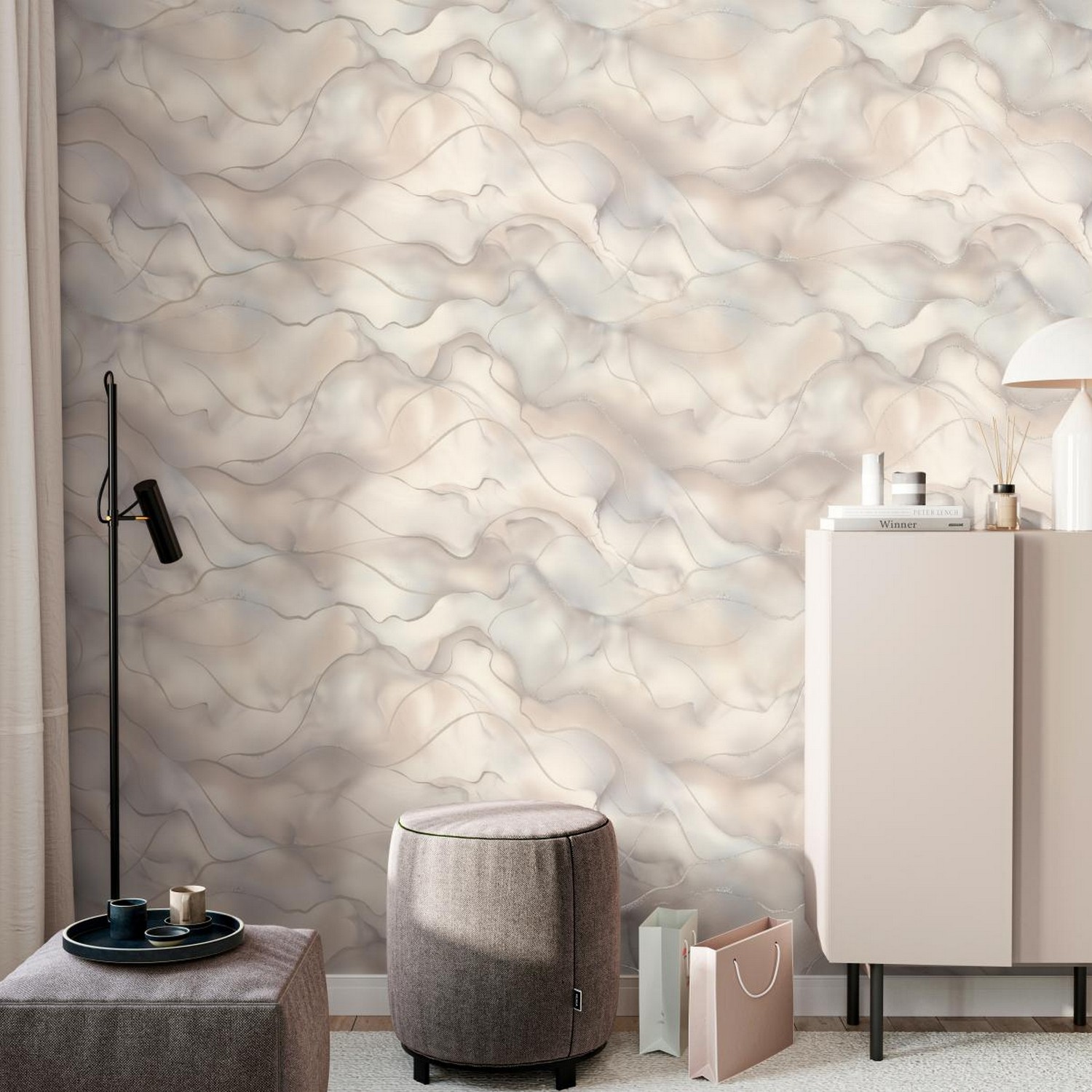 Обои флиз "Home Color" Winner фон (беж.) HC72452-22 1,06*10м*1/8