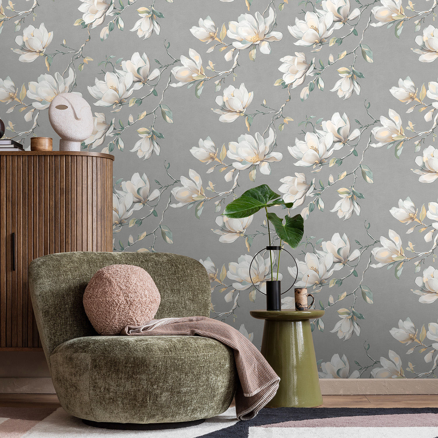 Обои  флиз Victoria Stenova Stenova Magnolia (сер.) 585103 1.06*10м *6