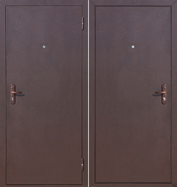 Дверь входная 2050х860х50 мм ПРОМЕТ Профи, левая, медный антик
