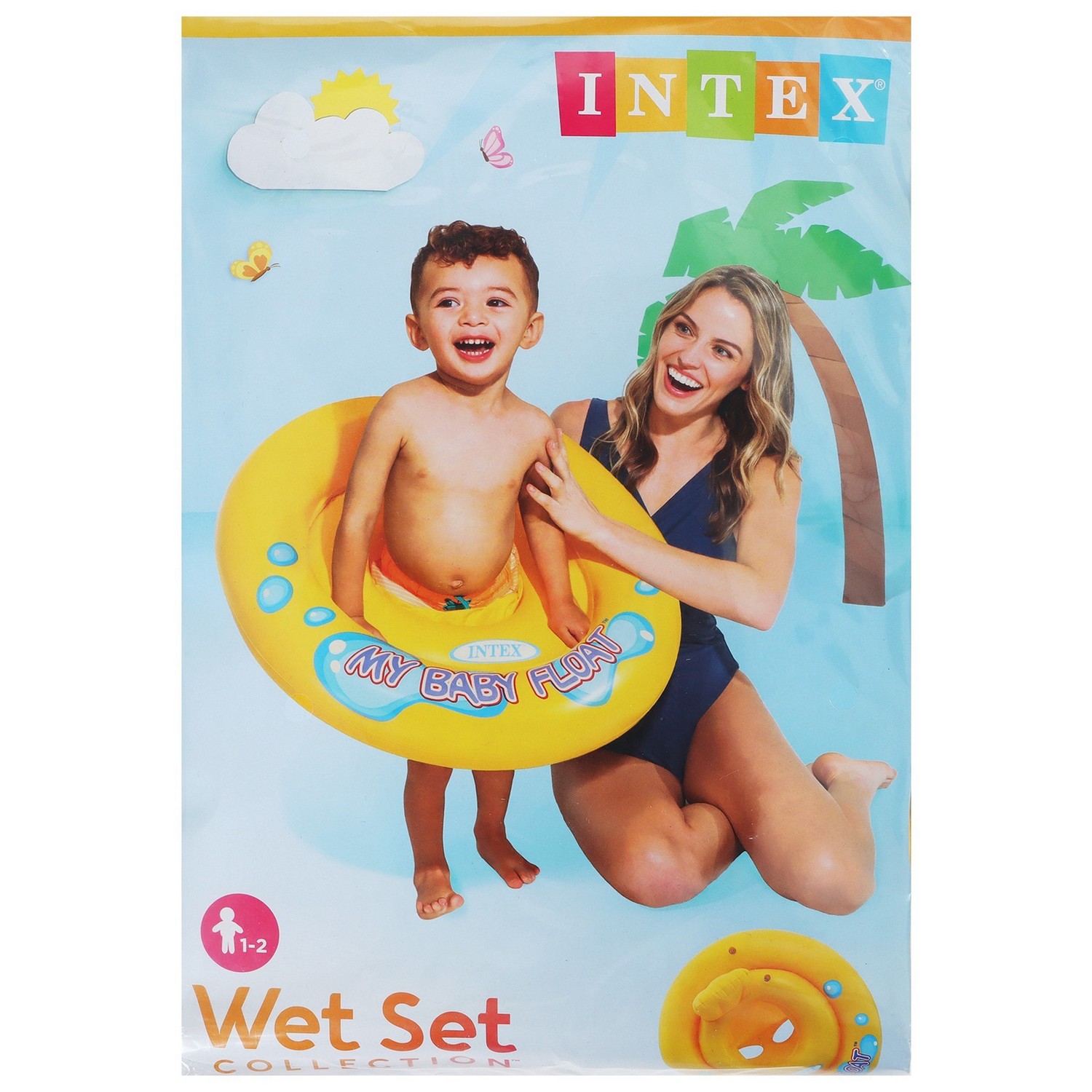 Круг для плавания с сиденьем My baby float 67 см, от 1-2 лет, 59574NP 589375