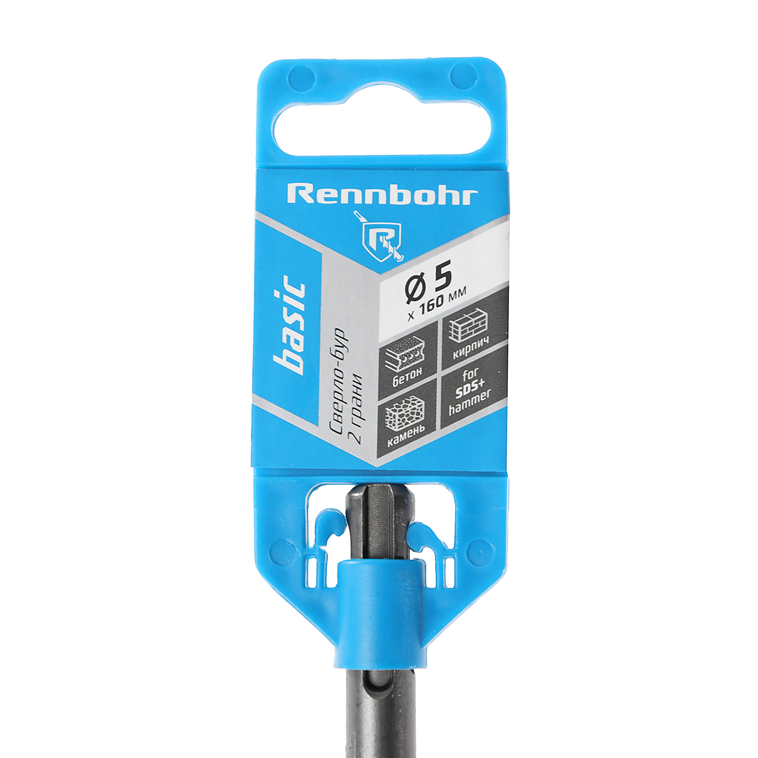 Бур по бетону  5*160мм SDS-plus 2 грани арт.690516 Rennbohr Basic *1/25/200