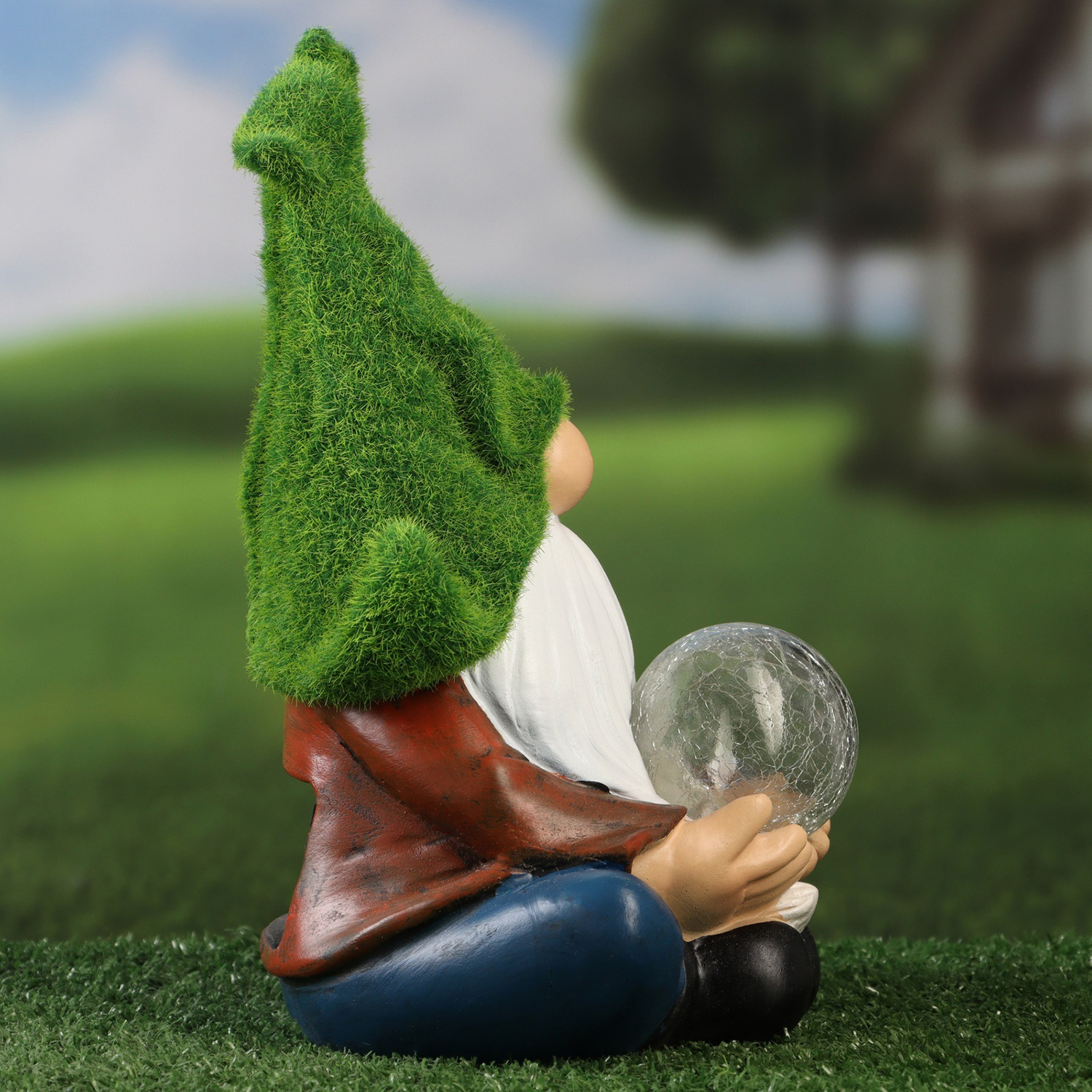 Садовый фонарь "Гном предсказатель" 16х13х27см   10122715