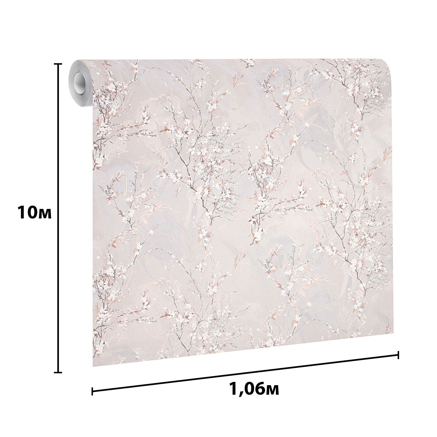 Обои  флиз Victoria Stenova Isabel  (серо-розов) 287505 1.06*10м *6