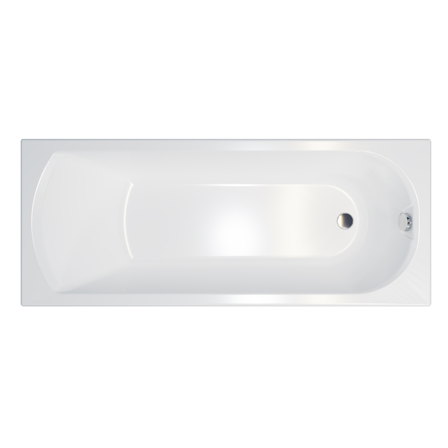 Ванна акриловая 150x70 см 1ACREAL Dune, универсальная, без ножек