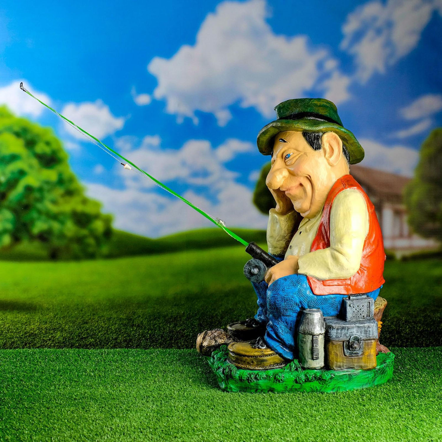 Садовая фигура "Рыбак" 54х40х34см 7025706