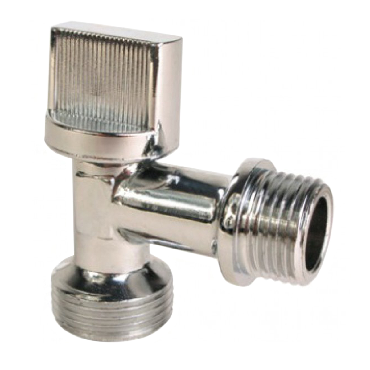 Кран шаровый для бытовой техники угловой 1/2"(Ø15)х3/4"(Ø20) П/П AQUALINK (01331) *1/120/10