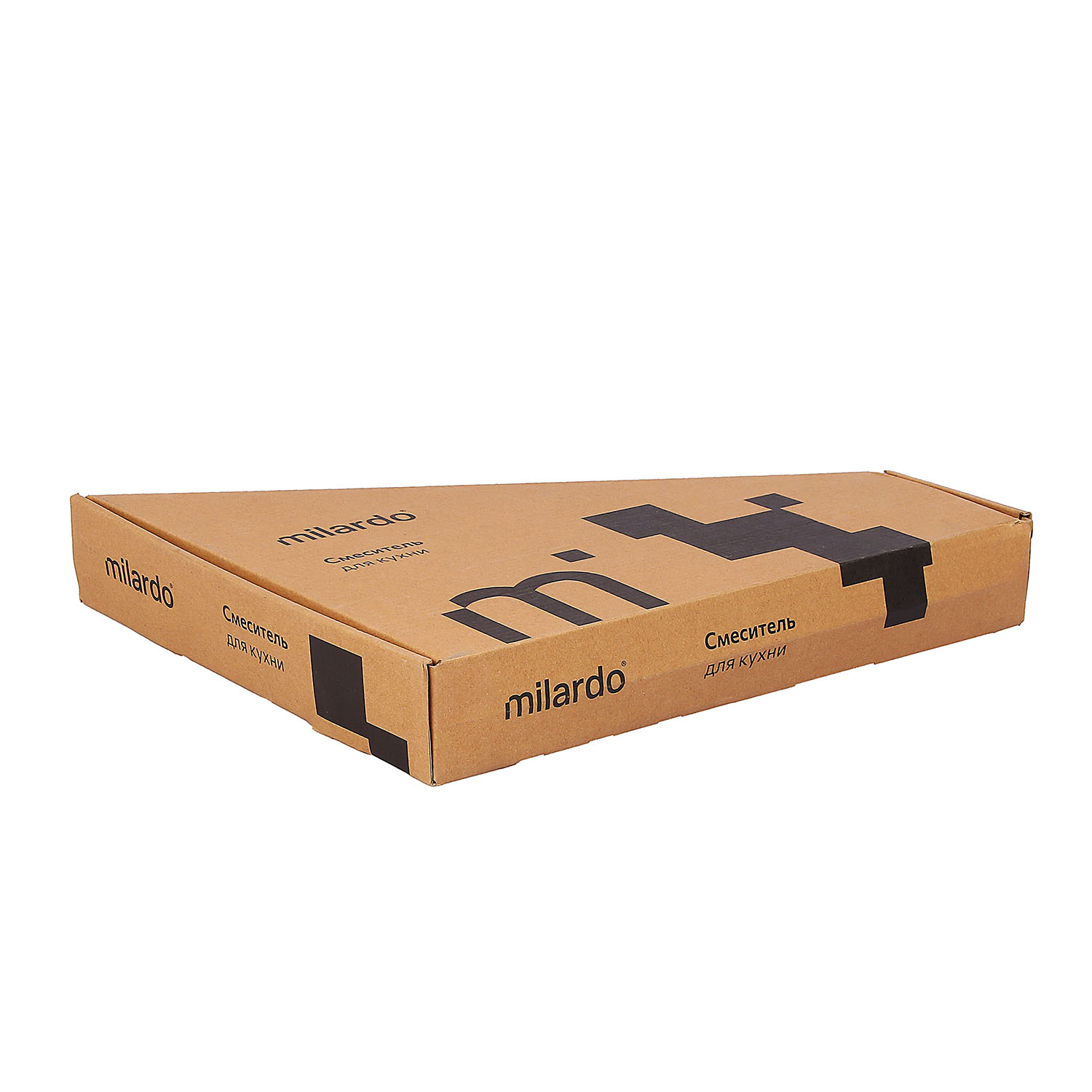 Смеситель для кухни Milardo Poli черный матовый, высокий излив POLBLL0M05 *1/16