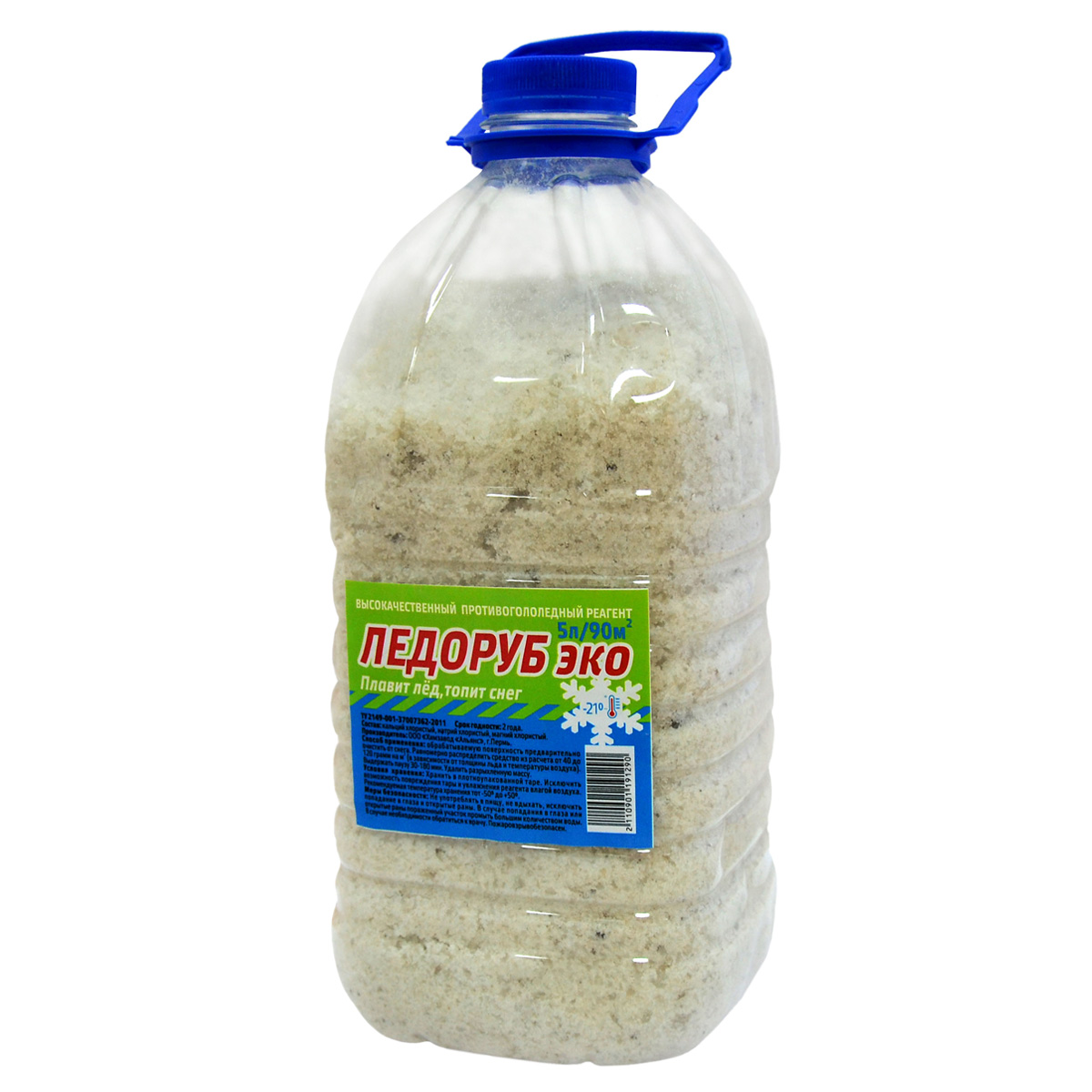 Реагент противогололедный 5 кг МаксГарант «Ледоруб ЭКО»