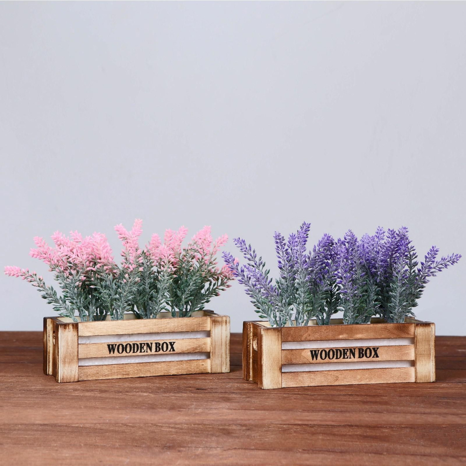 Бонсай "Лаванда в ящичке" 8х16,5х15 см микс   4736462 Бонсай "Лаванда в ящичке" 8х16,5х15 см микс   4736462