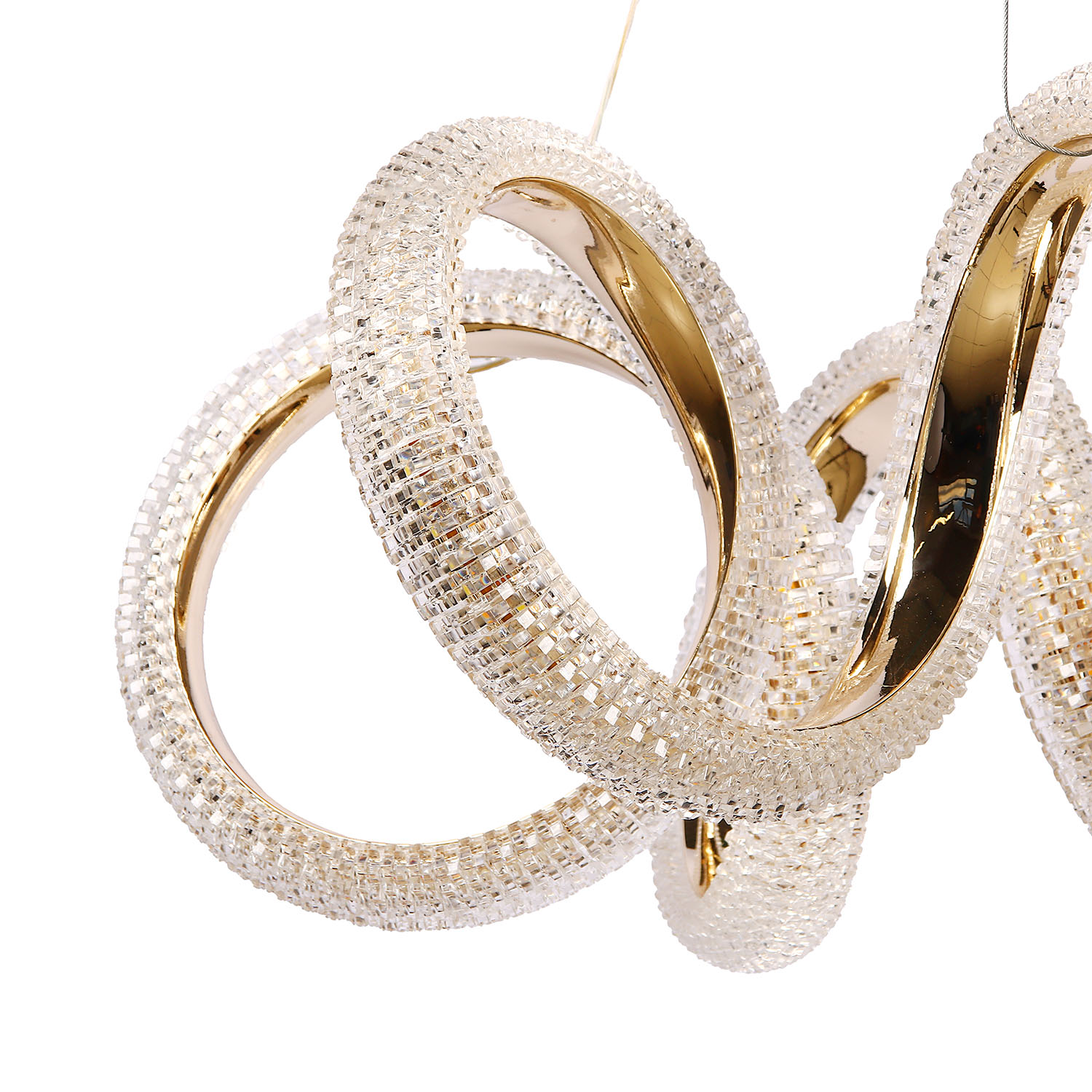 Светильник подвесной светодиодный 9232/140W Gold  530 мм 3 реж., пульт S=20м2  VERNER LIGHTING *1