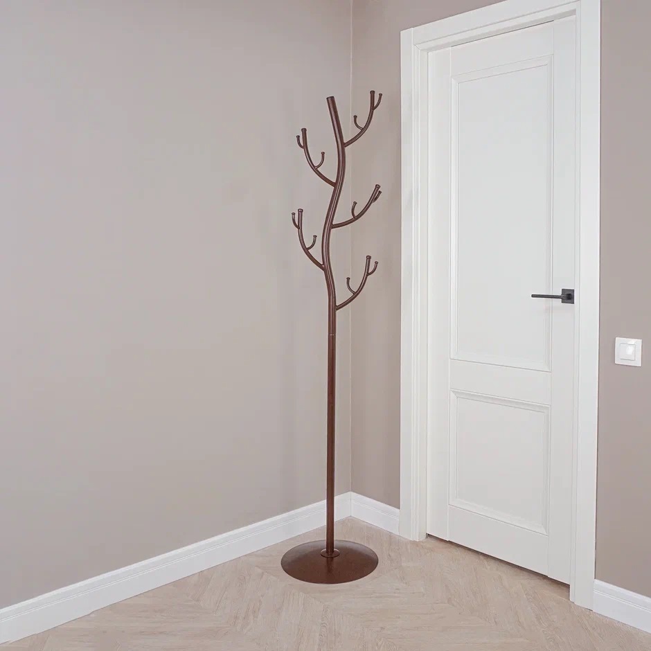 Вешалка напольная "Стойка" "Дерево" 4х3 крючка, выс.1,81м Коричн. ВНП 211 КОР ("ЗМИ") *1 Вешалка напольная "Стойка" "Дерево" 4х3 крючка, выс.1,81м Коричн. ВНП 211 КОР ("ЗМИ") *1