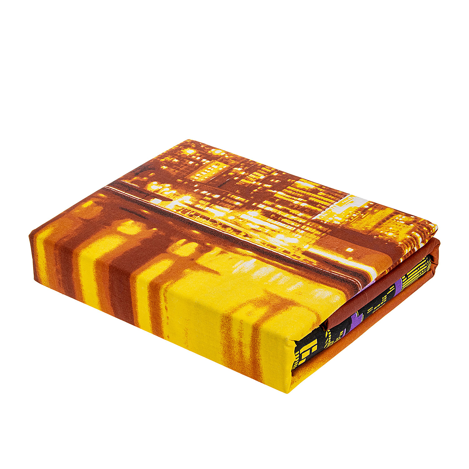 Постельное белье 2сп-М бязь Василиса 3698/1 Ночной город нав70*70,пр200*220 *1/5