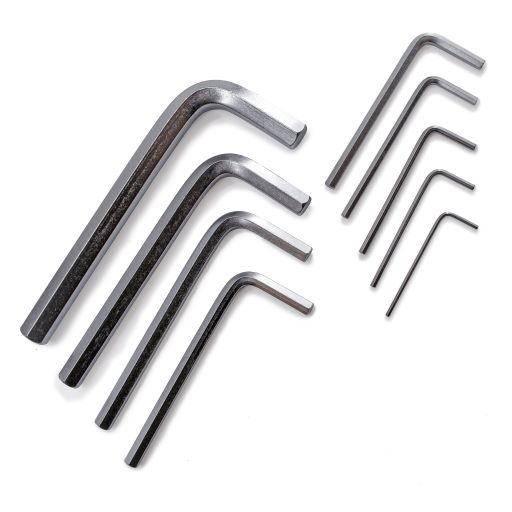 Набор ключей имбусовых  9 шт 1,5-10 мм короткие Cr-V сатин HEX арт.43-2-100 Ремоколор *1/10/40