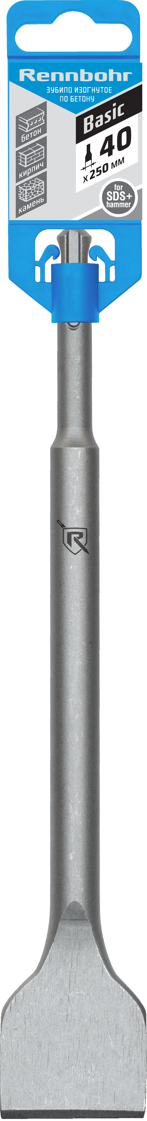 Долото плоское 40*250ммSDS-plus для плитки арт.793001 Rennbohr Basic *1/10/50 Долото плоское 40*250ммSDS-plus для плитки арт.793001 Rennbohr Basic *1/10/50