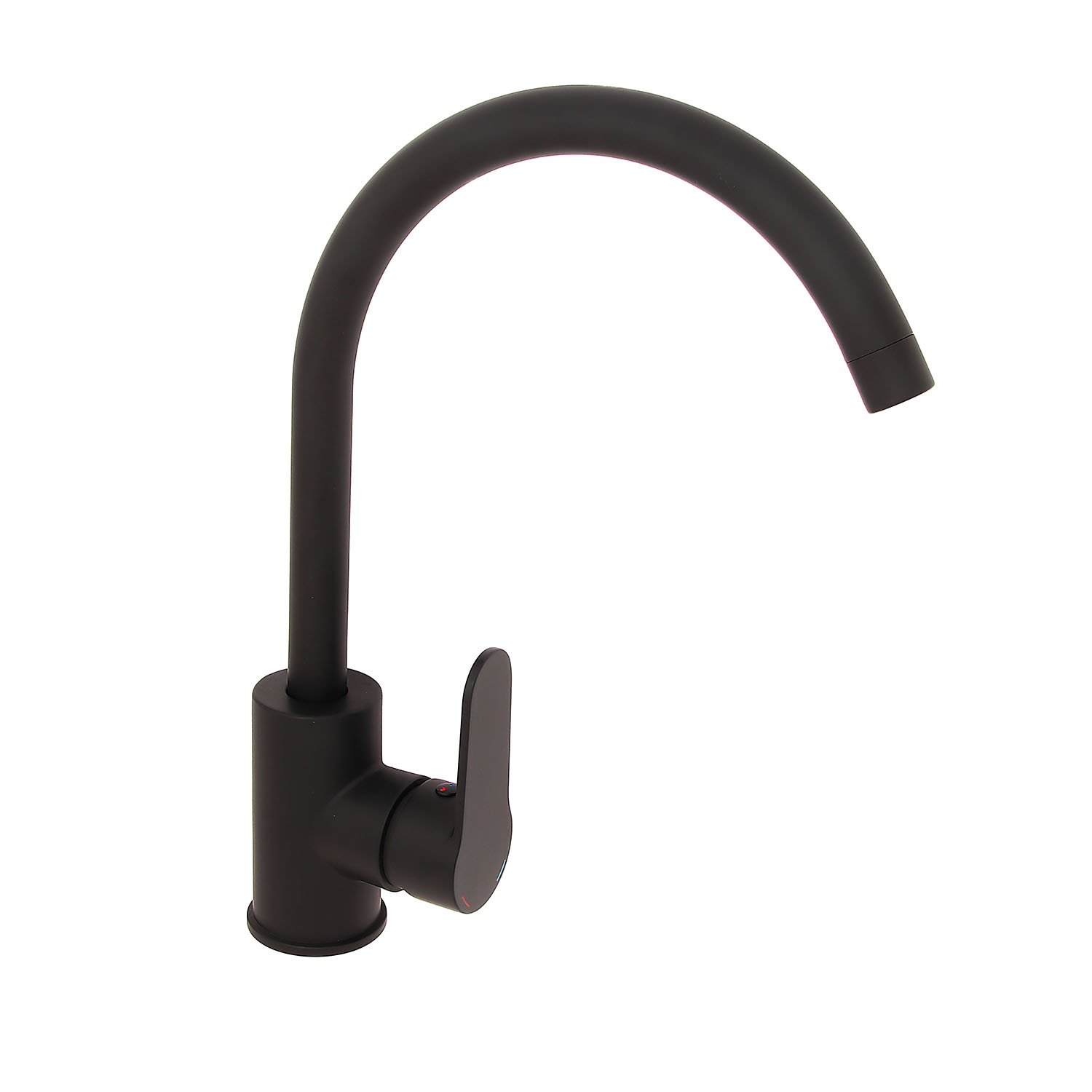 Смеситель для кухни Milardo Poli POLBLJ0M05 высокий излив, черный *1