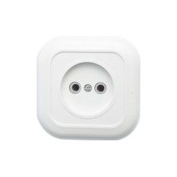 Розетка "Валентина" СП 1-мест. белая РС10-153 *10/65