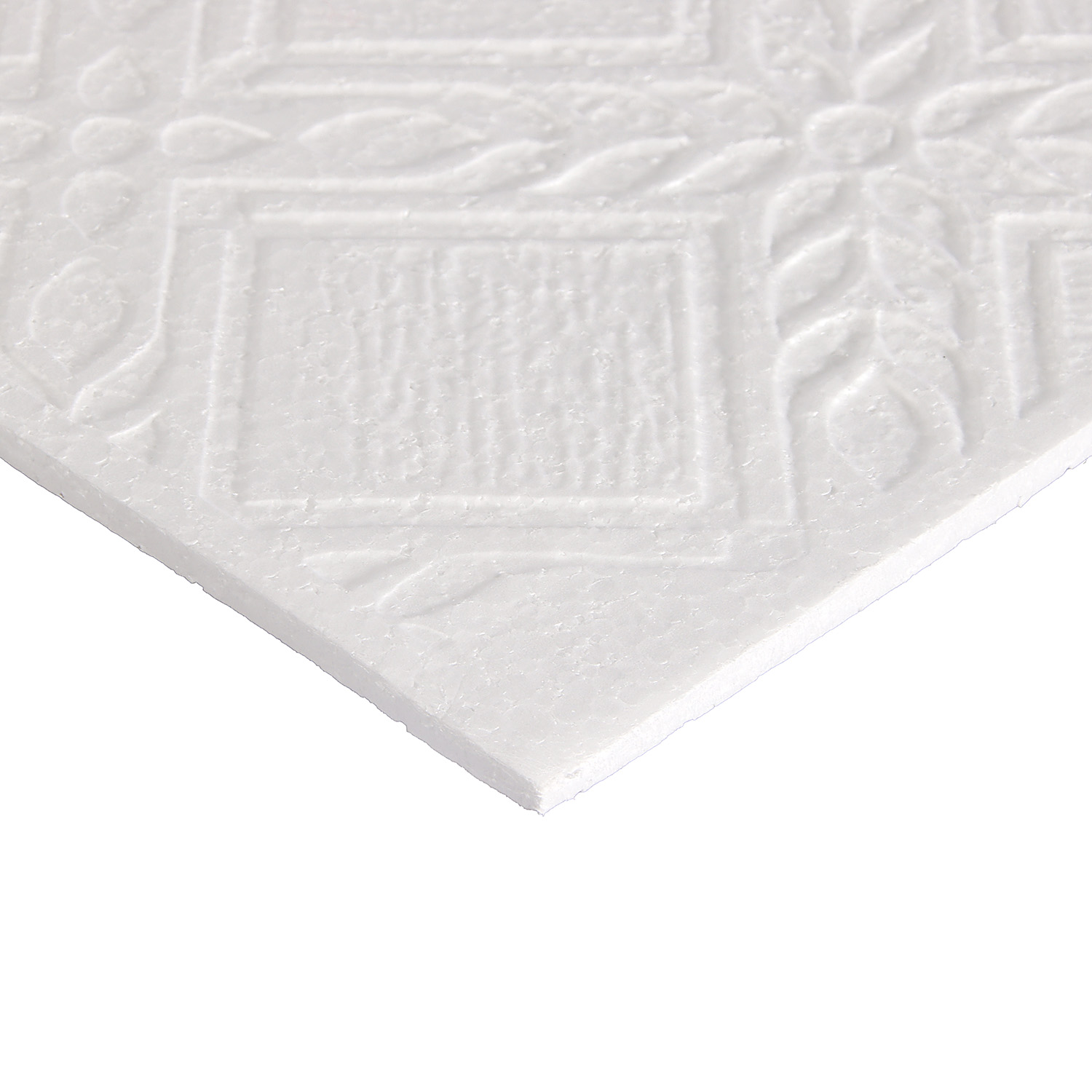 Плитка потолочная 50х50 см СОЛИД Рим, 2 м², белый