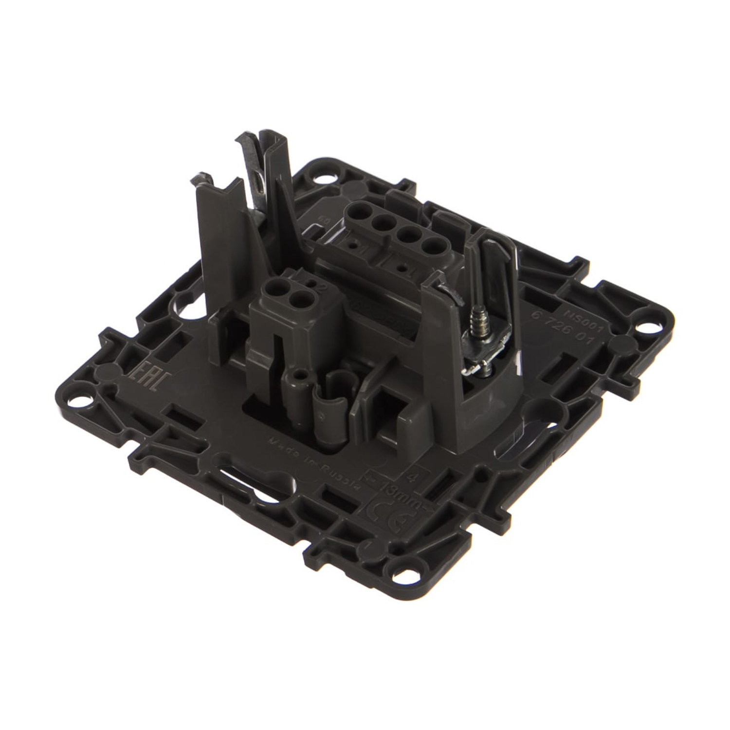 Механизм выключателя "Etika" 1-м. антрацит Leg 672601   *1/10