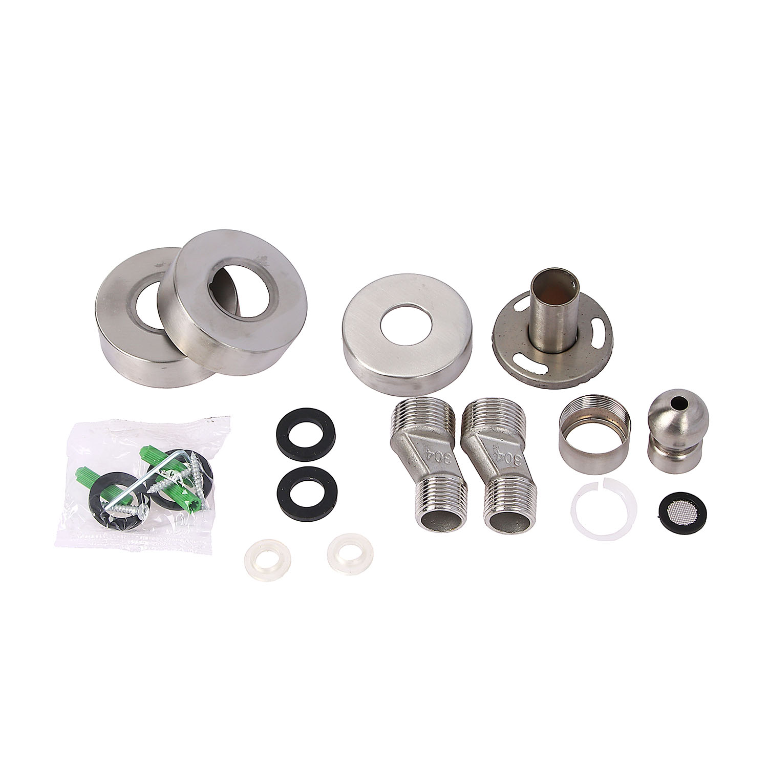 Смеситель д/ванны со стойкой для душа + ручной и тропический душ Fmark FS8345-35 *1