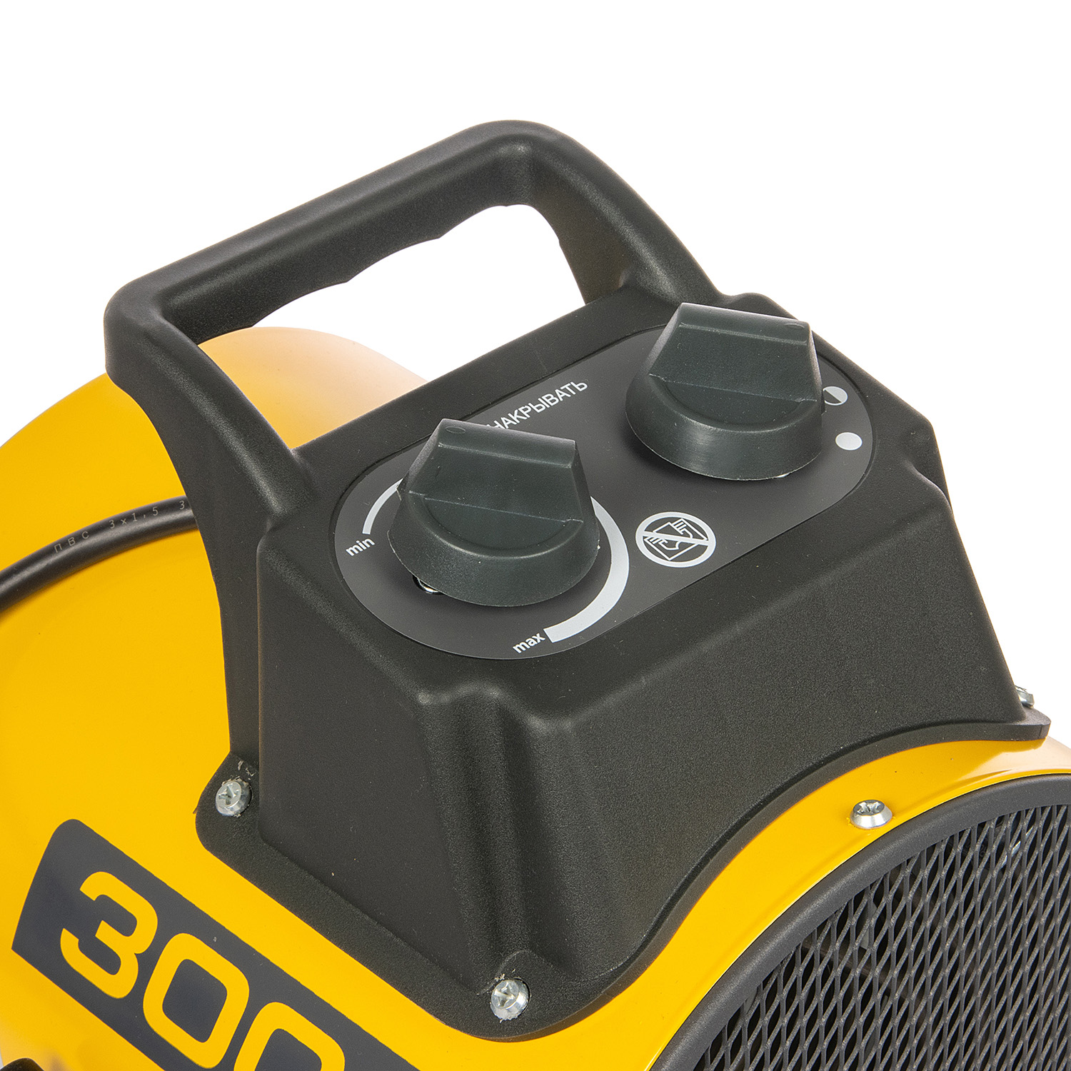 Пушка тепловая электрическая 3кВт 260м3/ч S-30м2 ТЭН круглая 230В BHP-PE2-3 Ballu *1