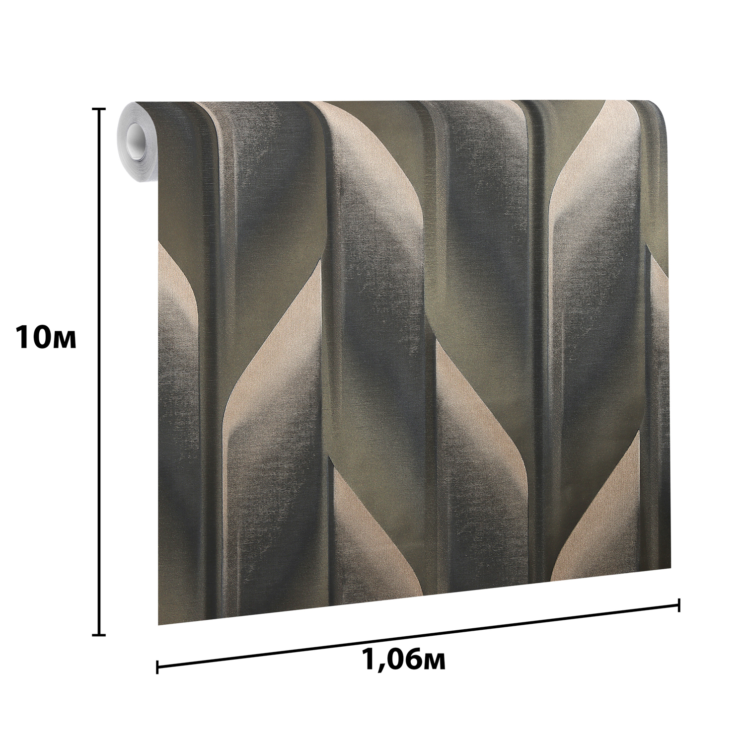 Обои флиз. Артекс  Наоми (черн.) 11295-05 10х1.06м  *1/6