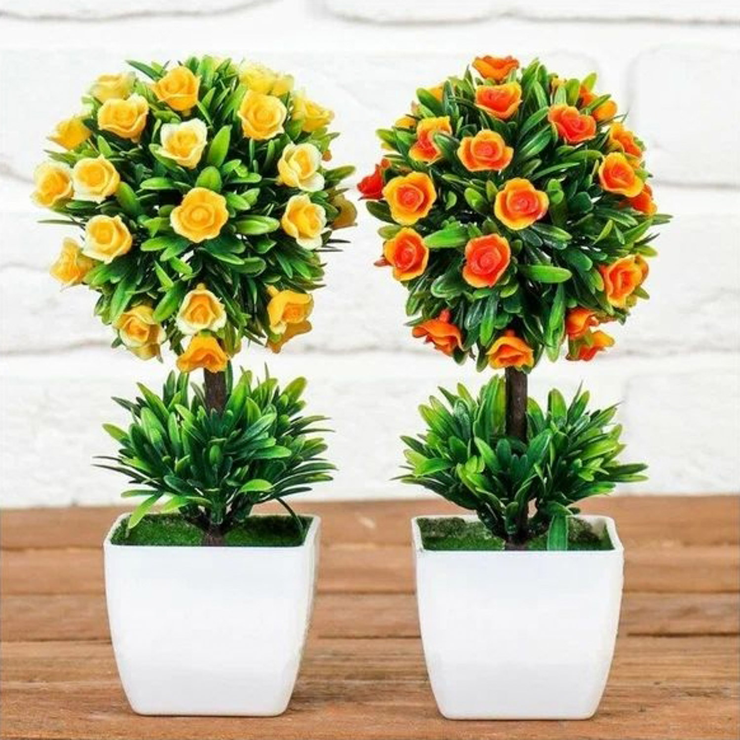 Бонсай "Деревце с розочками в кустах" 7*21 см, микс  3792271