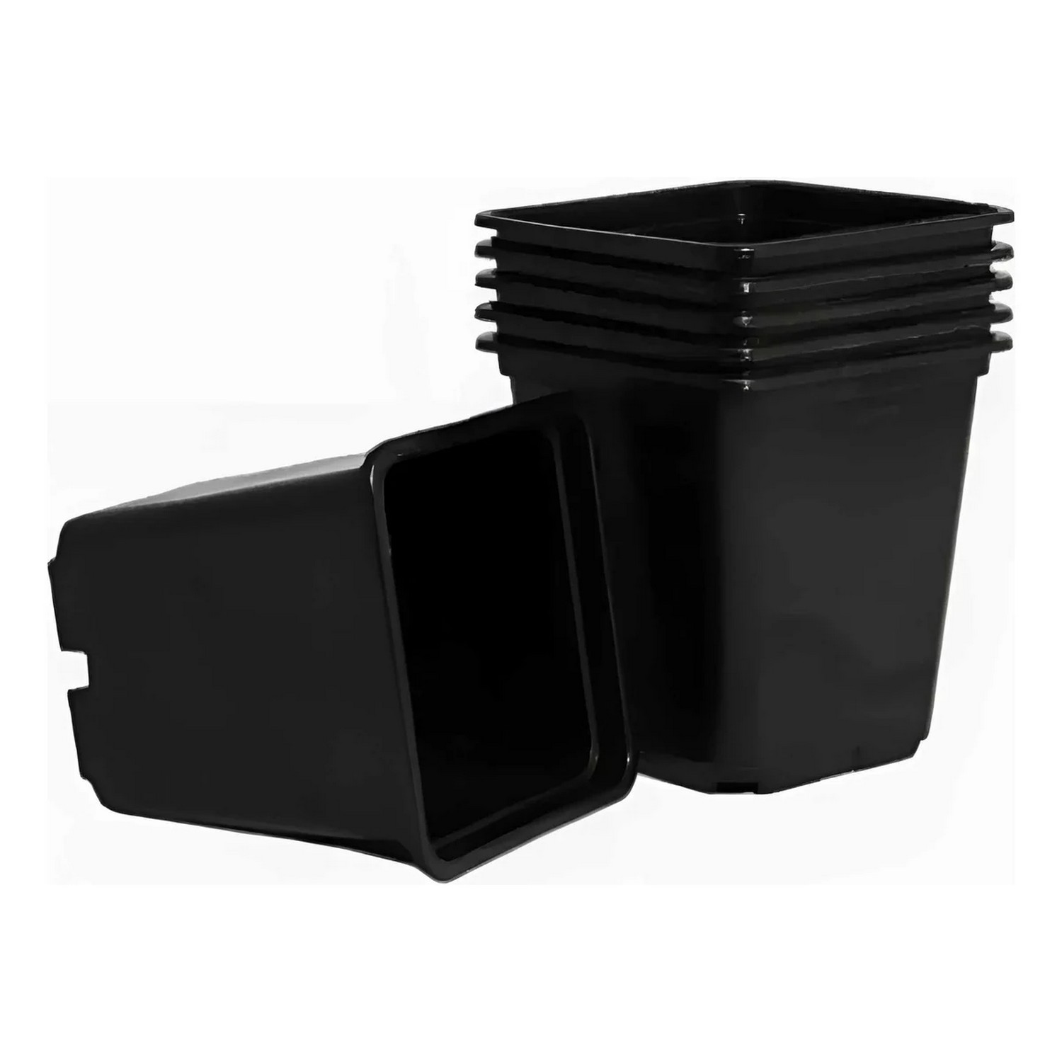 Набор горшков для рассады пластм. (0,5л *6шт) квадратный черный (Ангора) *1/140 Набор горшков для рассады пластм. (0,5л *6шт) квадратный черный (Ангора) *1/140