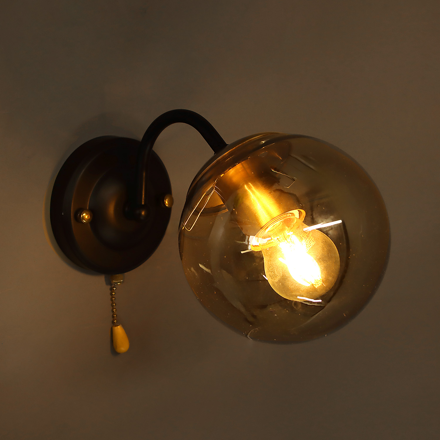 Бра N36356/1W BK+COP 1*40W E27 220V (l-245;w-130; h-135) VERNER LIGHTING *1