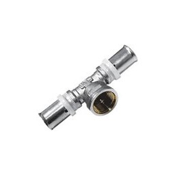 Тройник переходной 20х1/2"(Ø15)х20 пресс/мама VALTEC 232 *5