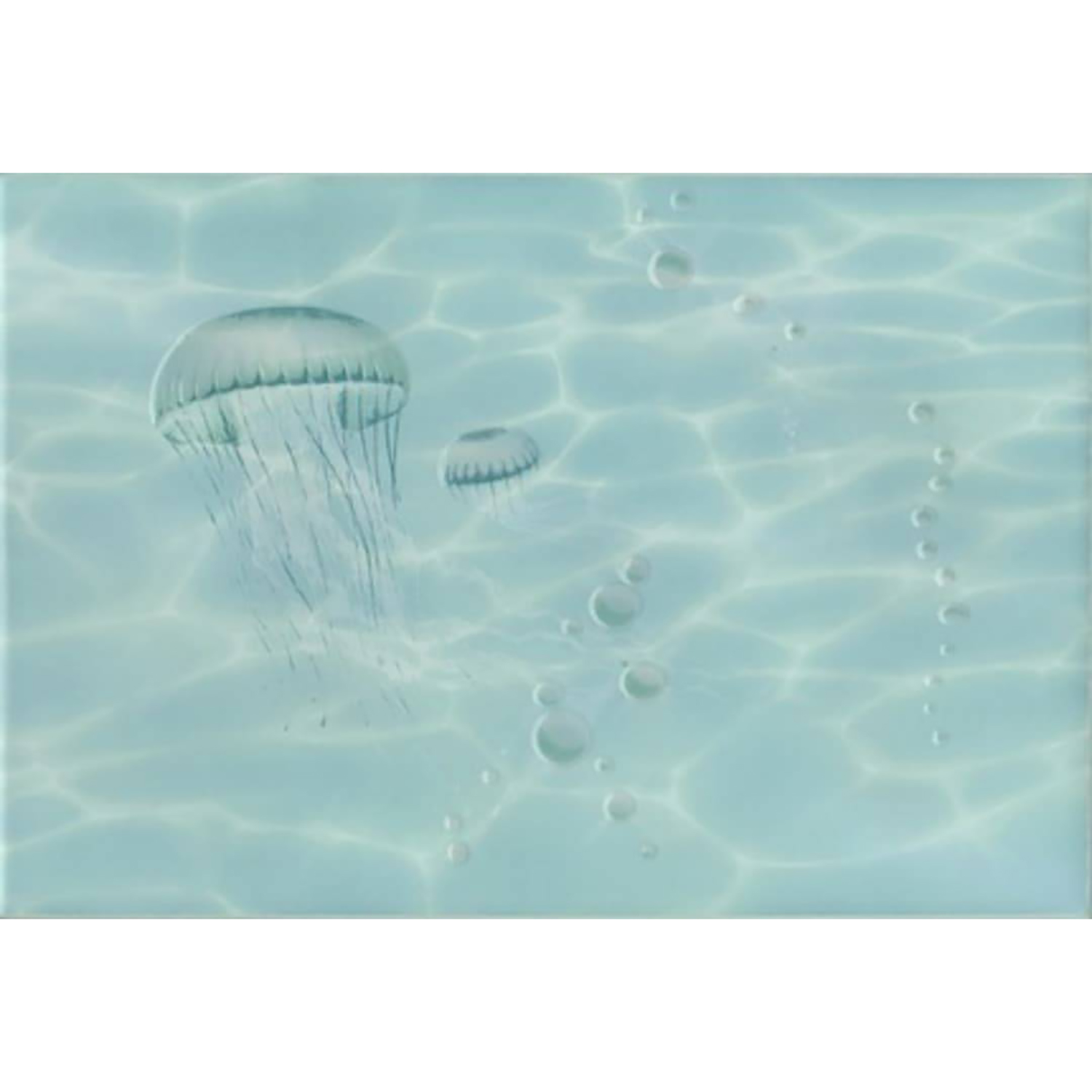 Декор Лазурь Beryoza Ceramica Медуза бирюзовый 250*350мм