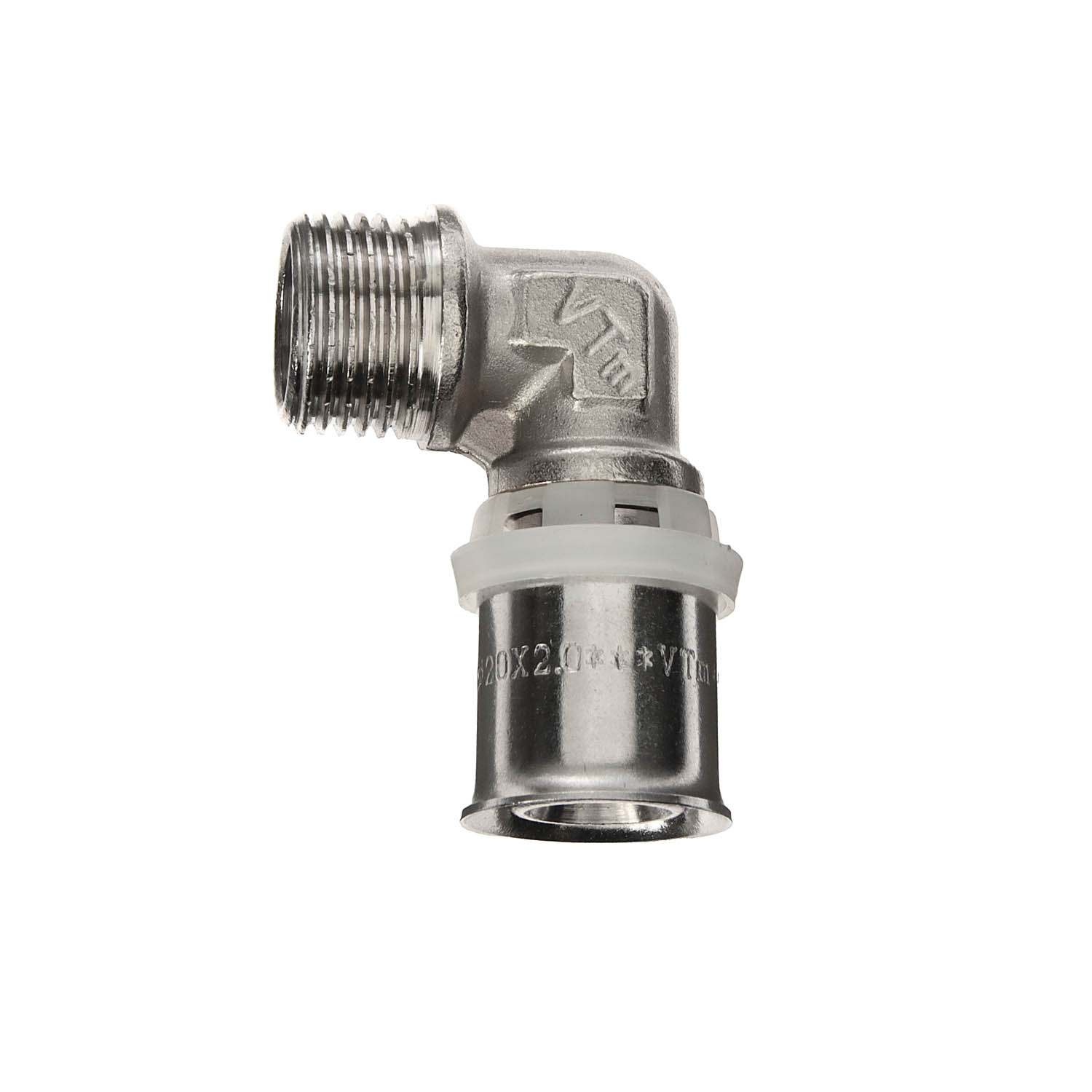 Уголок переходной 20х1/2"(Ø15) пресс/папа VALTEC 253 *10