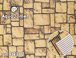 Коврик для ванной ПВХ шир. 65см х15м "AQUADOMER" FH317 *15