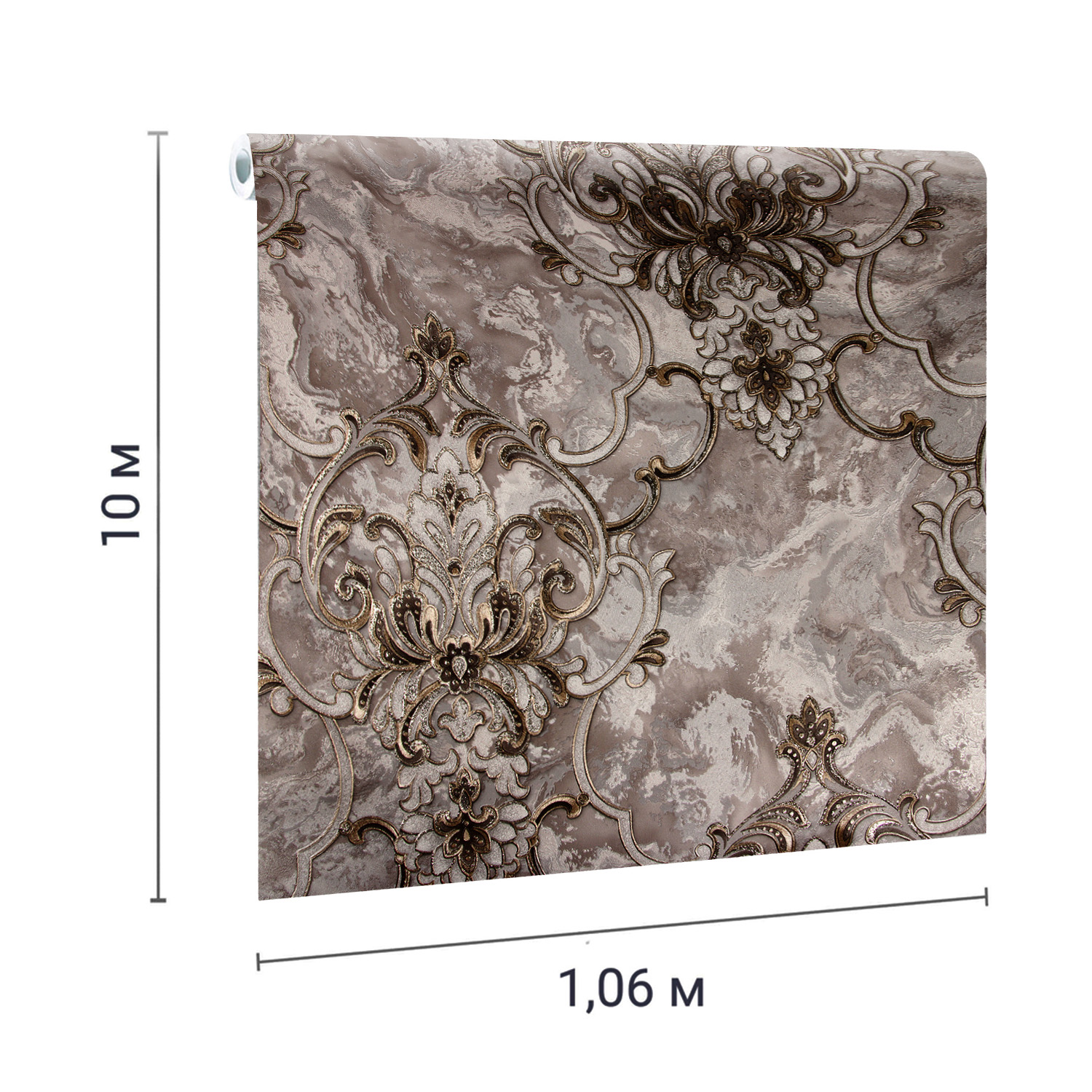 Обои флизелиновые Артекс Луиза 10805-05, 1.06х10 м