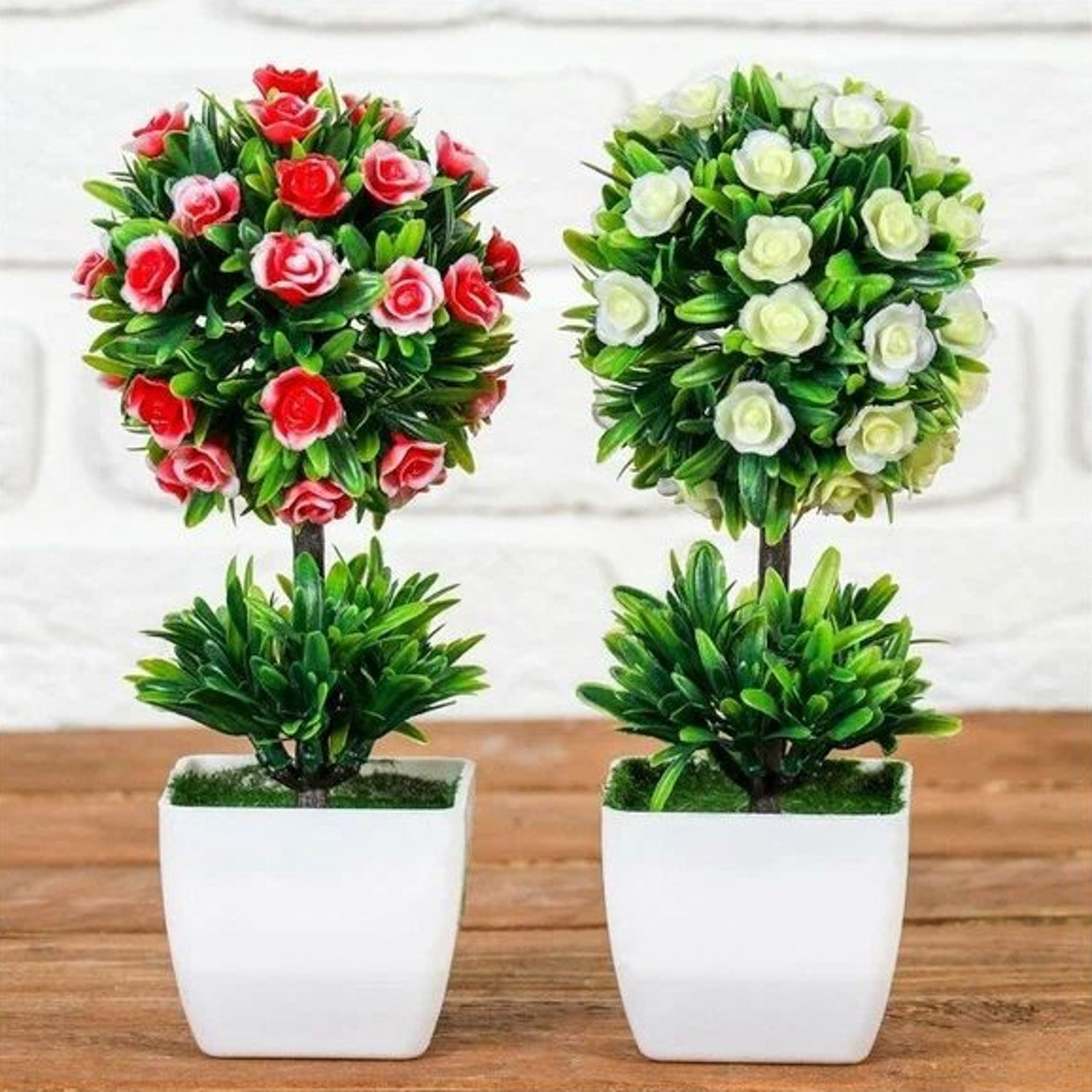 Бонсай "Деревце с розочками в кустах" 7*21 см, микс  3792271