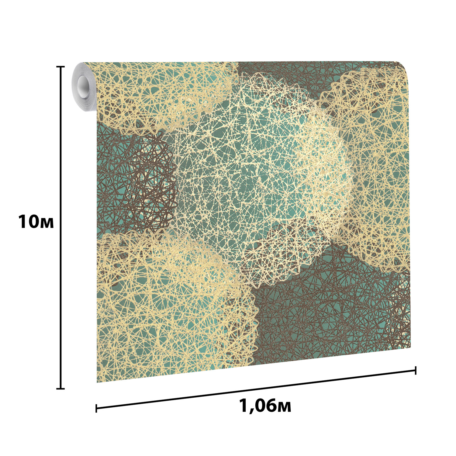 Обои флиз ED Monte Solaro Samui 2 (зел.) 9317-04 10.05х1.06м *6