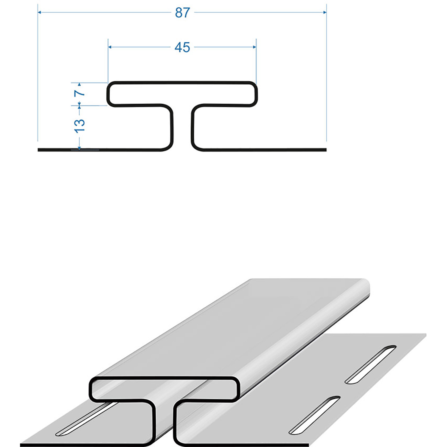 Профиль Н PREMIUM Пломбир (3м) Дёке Профиль Н PREMIUM Пломбир (3м) Дёке