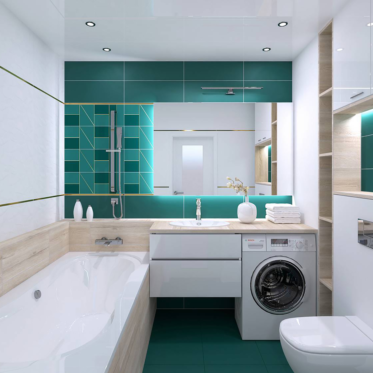 Плитка 60х23 см настенная 1.24 м² CONCEPT GT City colors, зеленый