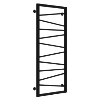 Полотенцесушитель электрический лесенка Крео 400х1000 12 полок черный TERMAX *1