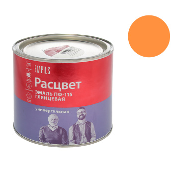 Эмаль ПФ-115 оранжевая 1,9 кг Расцвет *1/6/252