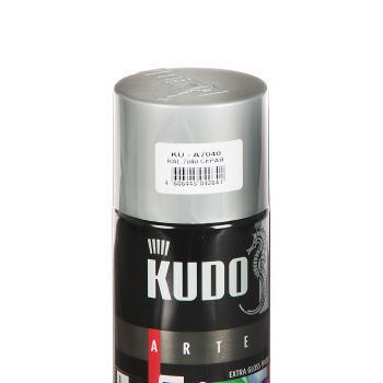 Эмаль-аэрозоль серый 520 мл RAL 7040 KUDO *1/12