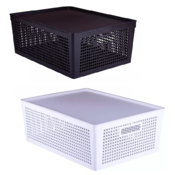 яяяКорзина для хранения пластм. "Traymix" 415х310х153мм 16,5л с Крышкой арт.47480("Полимербыт")*1/16