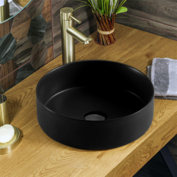 Раковина Azario накладная 35,5*35,5*12 см Черный Матовый AZ-3134-MB *1
