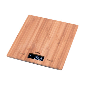 Весы кух. электрон. Centek СТ-2466 Бамбук до 5кг, сенсор, шаг 1г *1/12 *