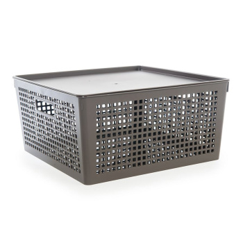 яяяКорзина 310х310х150мм (12л) с крышкой TRAYMIX арт.46580  *1/16