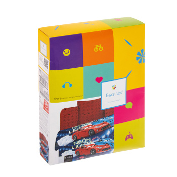 Постельное белье детское 1,5сп бязь Тинейджер Василиса 10577/1 Тачки, наволочка 70*70 - 1шт *1/7