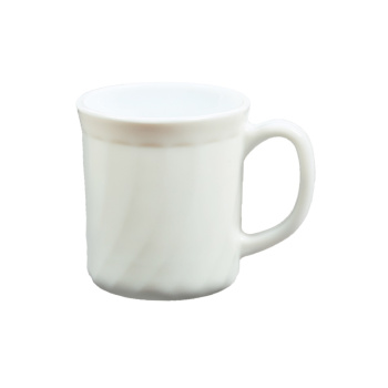 Кружка стекло 250мл Белая без рисунка XCB250 "DECO" *48